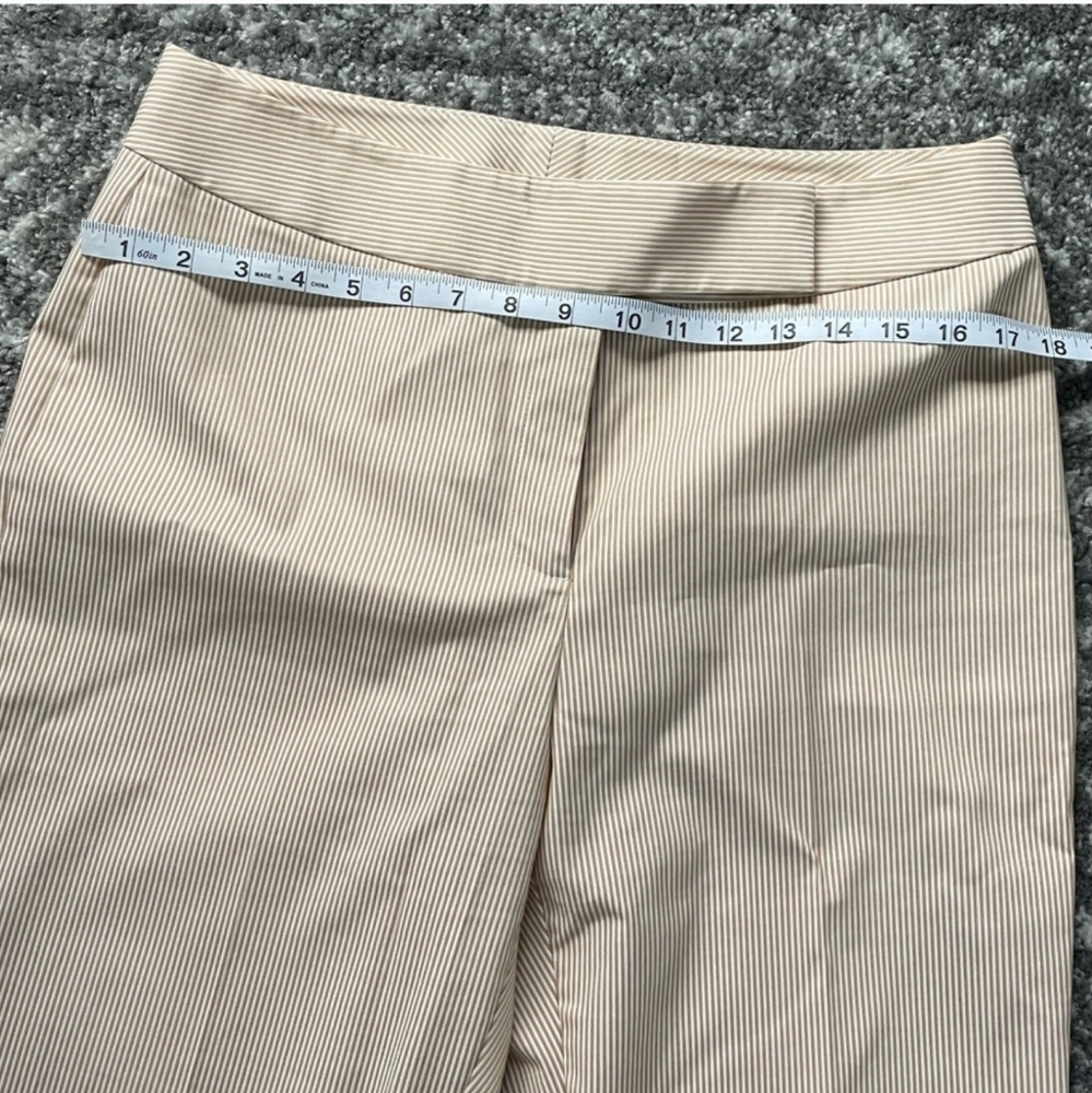 Tahari ASL Light Beige Pinstripe Pantsuit - Picture 5 of 10